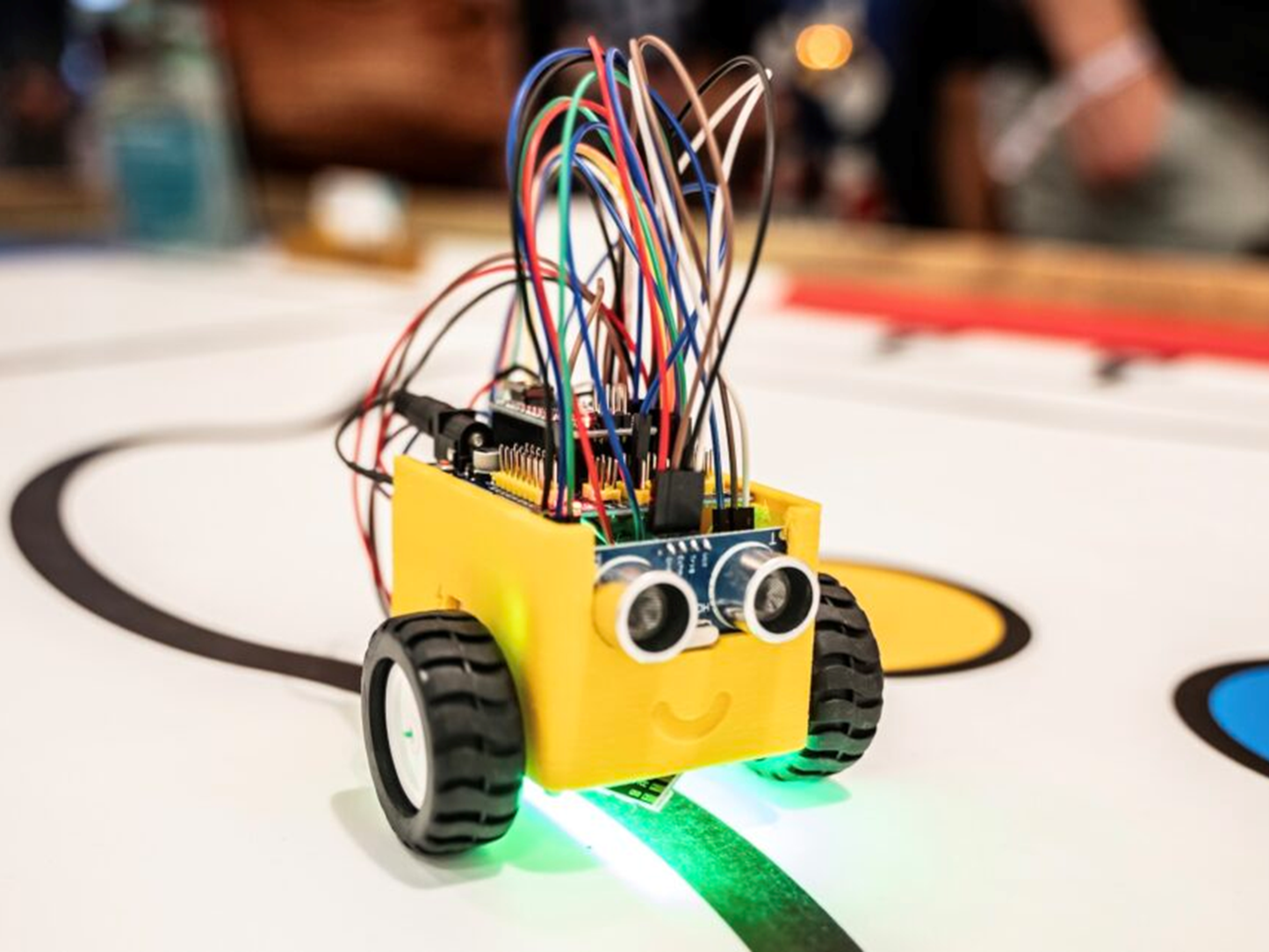 Hier siehst du den Düvelbot in Aktion