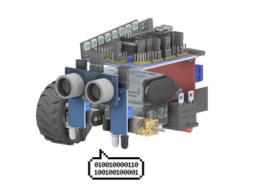 Düvelbot Roboterbausatz ohne Gehäuse – Aufbau mit Arduino, Sensoren und Motoren im Technikunterricht